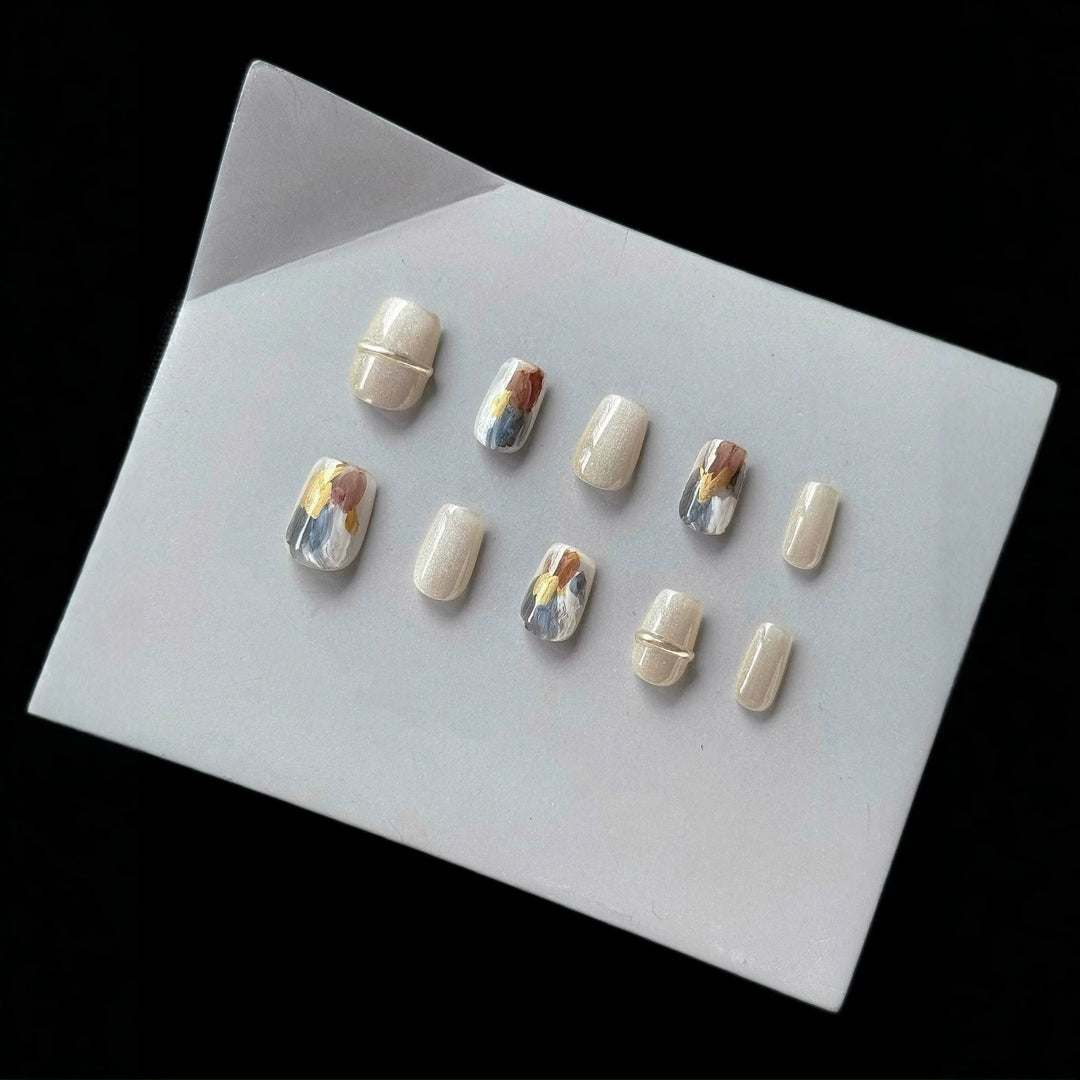 Artistic Press-On Nail Design Kit