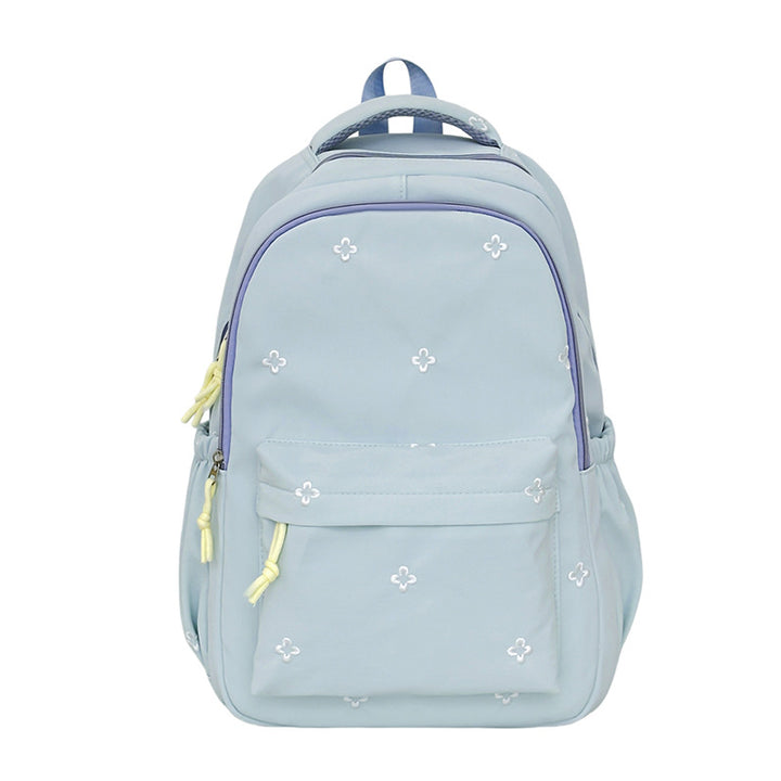 Embroidered Floral Patterned School Backpack Kalsten