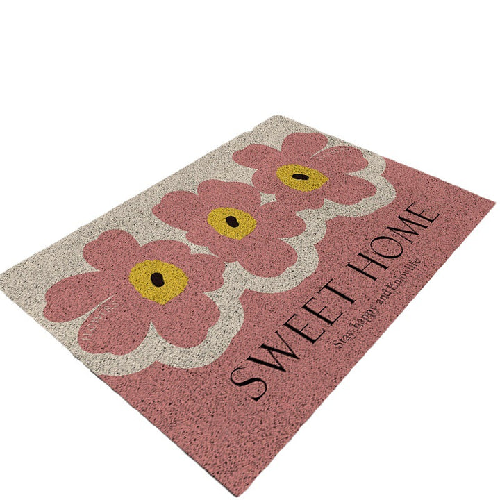 Floral Patterned Entryway Mat