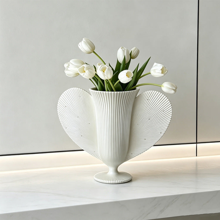 Decorative Heart-Shaped Floral Vase