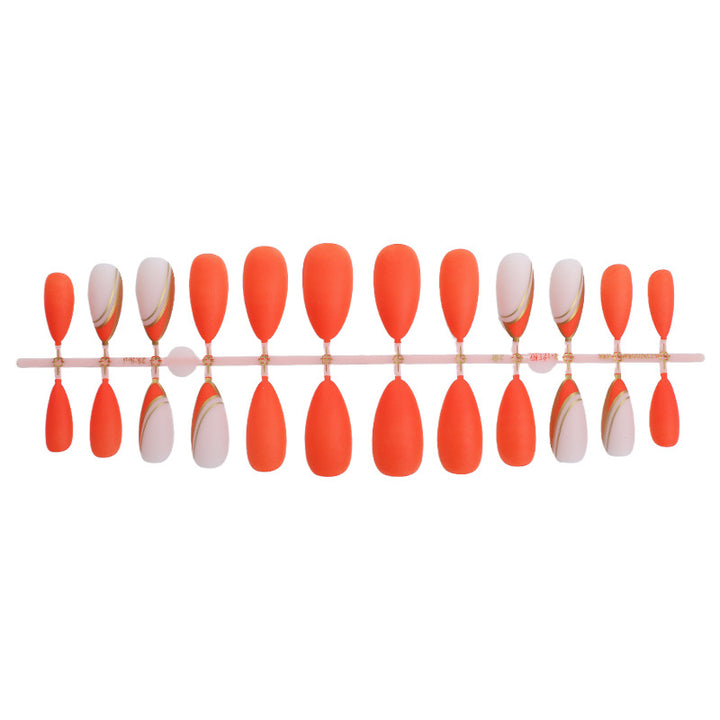Artistic Press-On Nail Set with Elegant Design kalsten