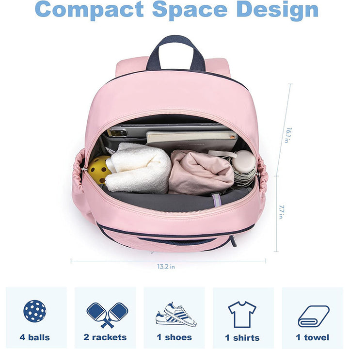 Sporty backpack with shoe and racket compartment Kalsten