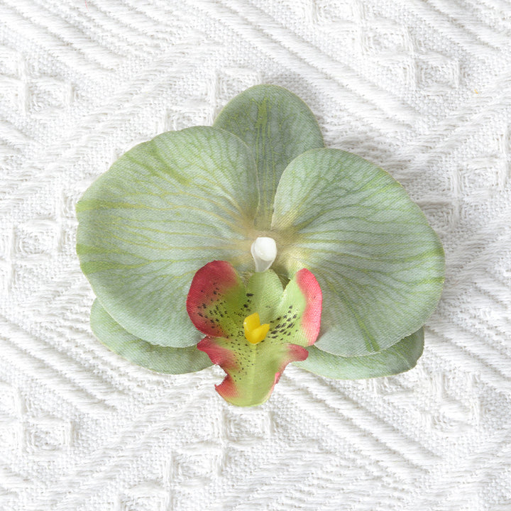Elegant Silk Orchid Hair Accessory