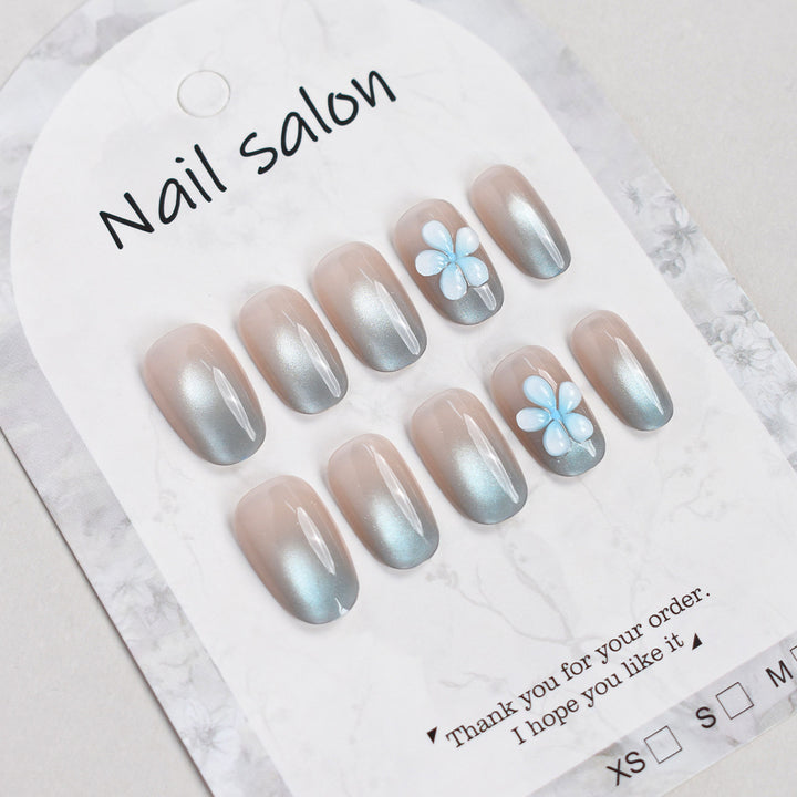 Elegant Floral Press-On Nail Set Kalsten