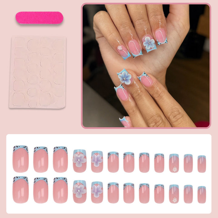 Artificial nails with floral designs Kalsten