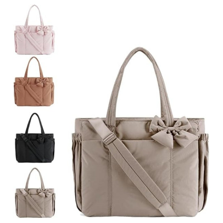 Fashionable shoulder bag with bow detail Kalsten