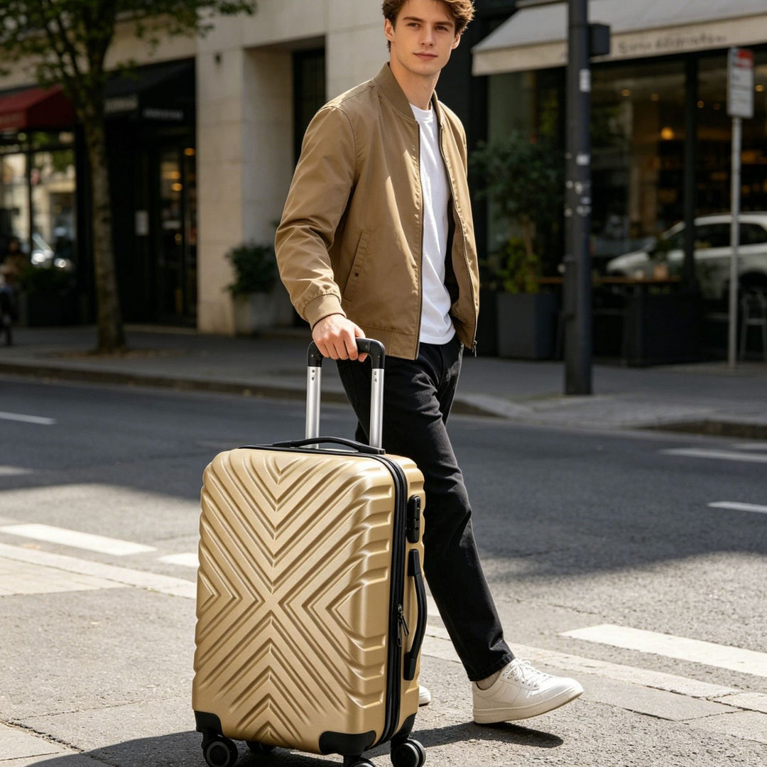 Unisex Premium Hard Shell Rolling Travel Case Kalsten