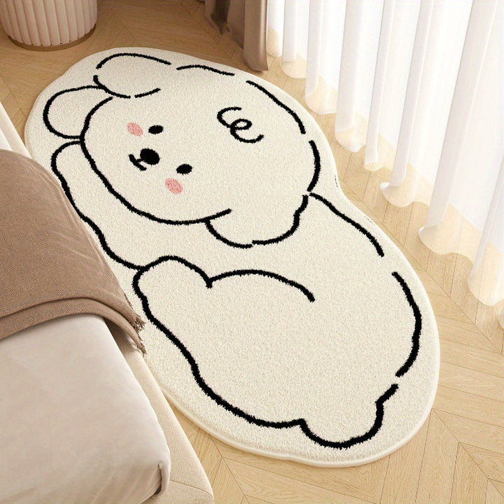 Cartoon Character Shaped Plush Area Rug