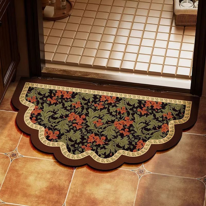 Decorative Scalloped Edge Entrance Mat