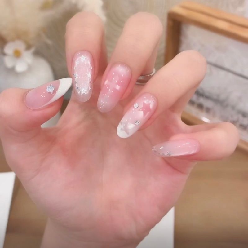 Premium Glittering Press-On Nail Extensions Kalsten