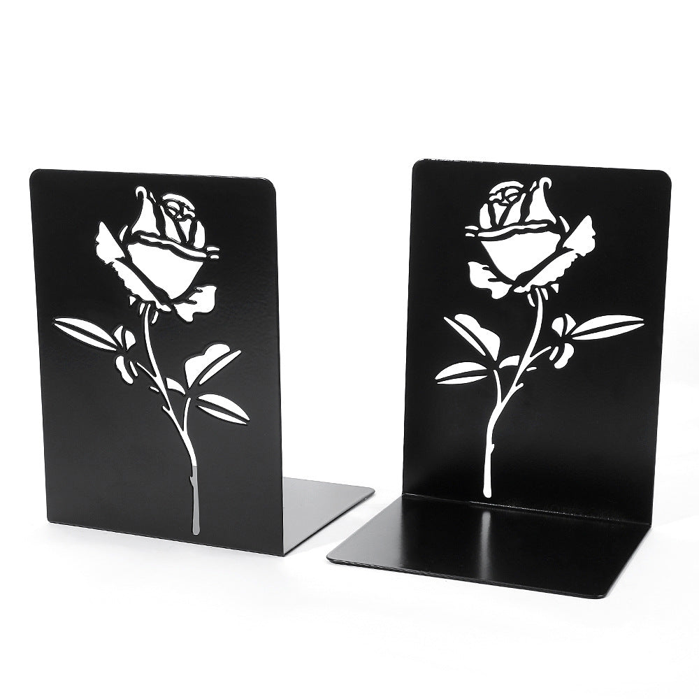 Decorative Floral Metal Bookends