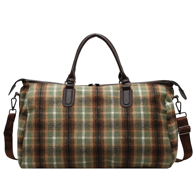 Stylish Plaid Travel Duffel Bag Kalsten