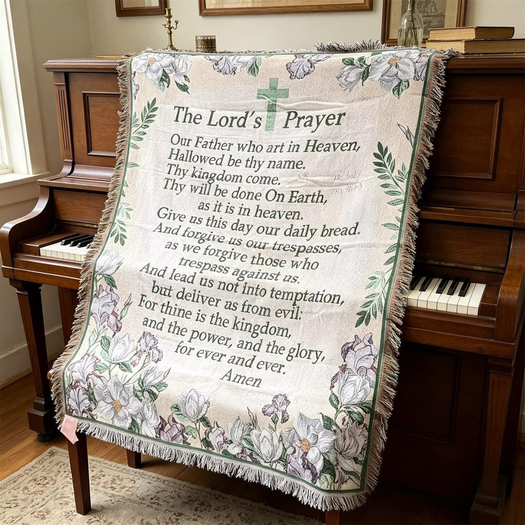 Inspirational Prayer Tapestry Blanket