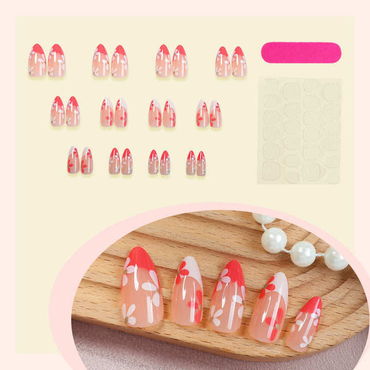 Floral Patterned Press-On Nail Set Kalsten