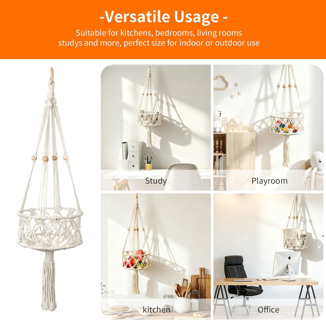 Hanging Plant Macrame Basket Kalsten