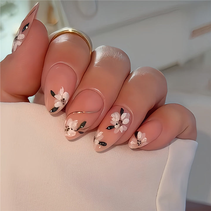 Floral Design Acrylic Nail Wraps Kalsten