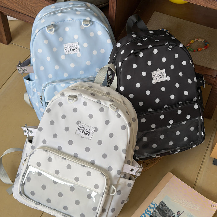 Polka Dot Patterned School Backpack Kalsten