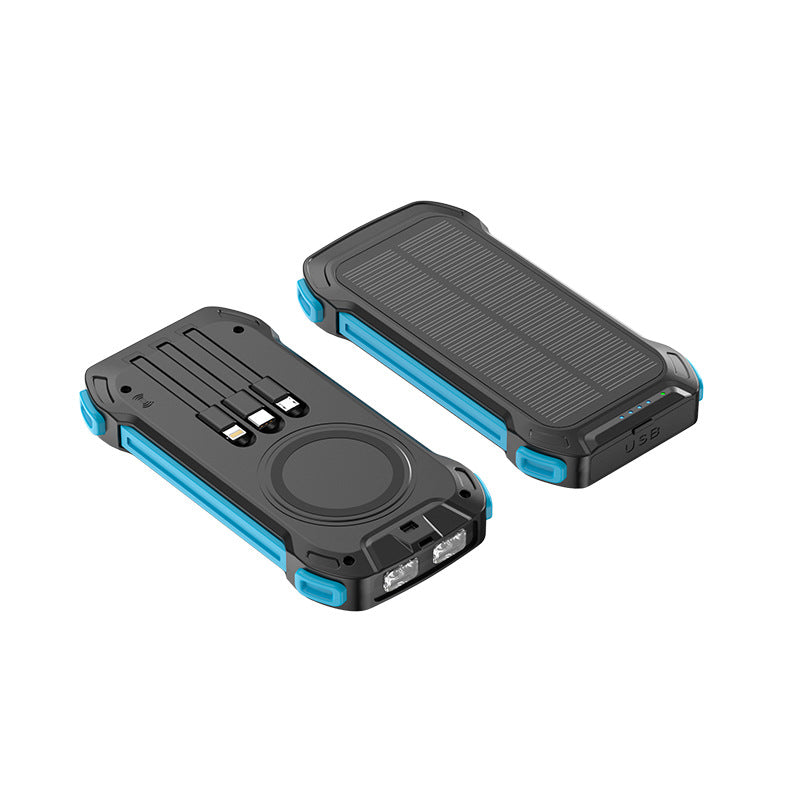 Solar power bank with multifunctional ports and LED light Kalsten