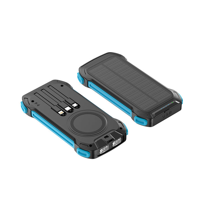 Solar power bank with multifunctional ports and LED light Kalsten