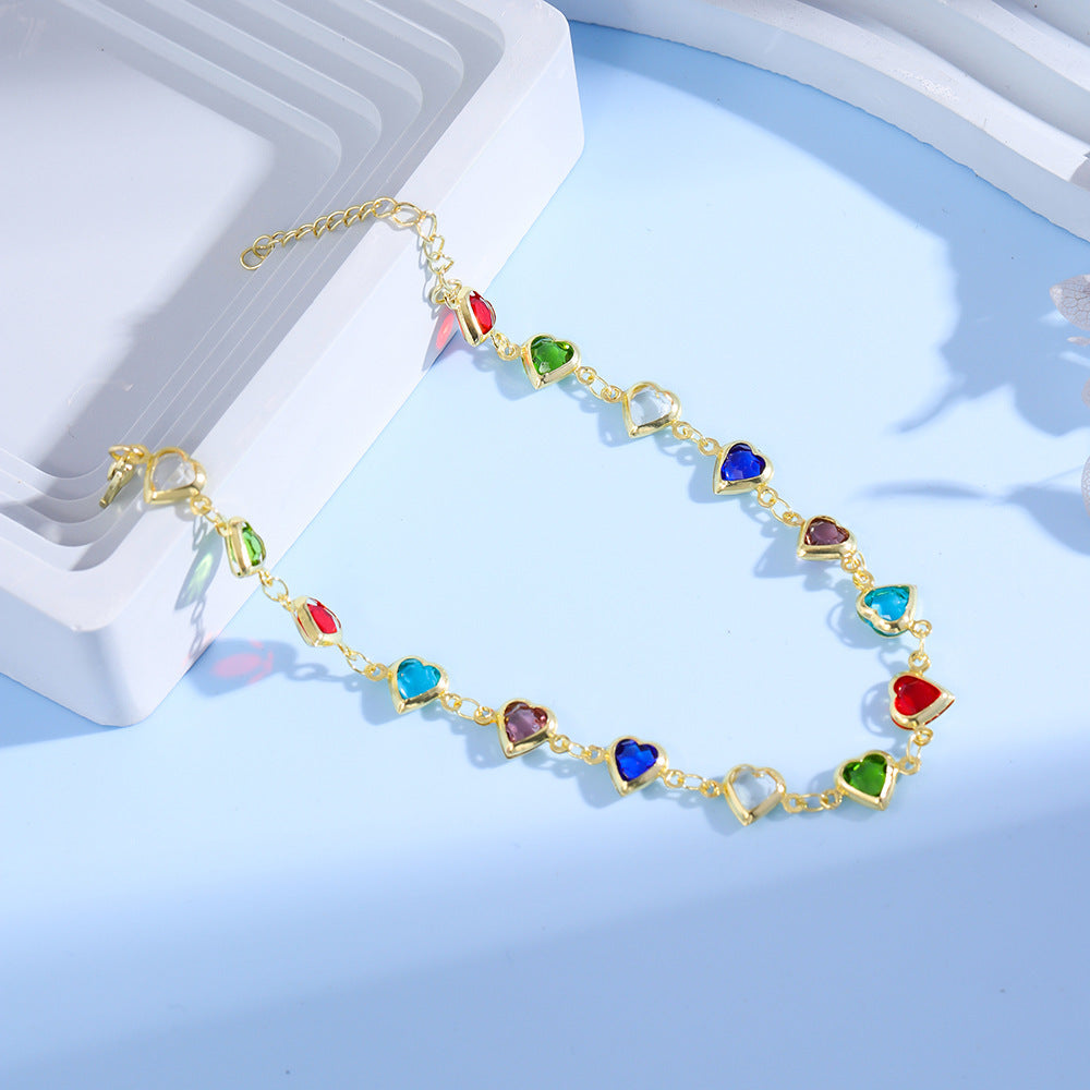 Heart-Shaped Charm Bracelet Kalsten