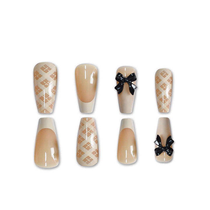 Elegant Long Length Press-On Nail Art Kalsten