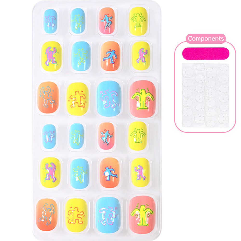 Themed Summer Beach Nail Art Press-On Nails Kalsten