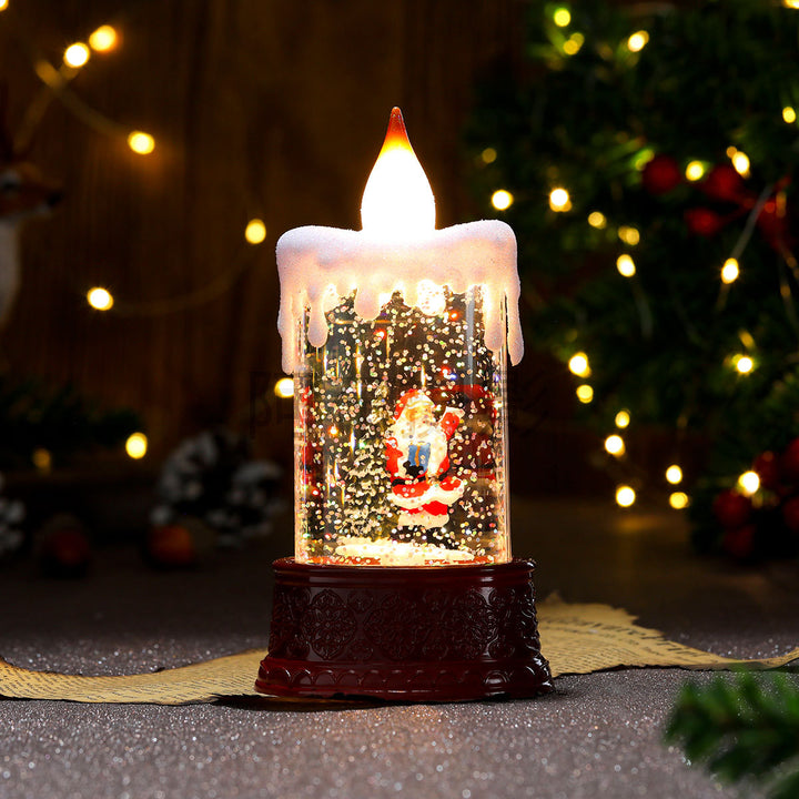 LED Illuminated Snow Globe Candle Decoration Kalsten