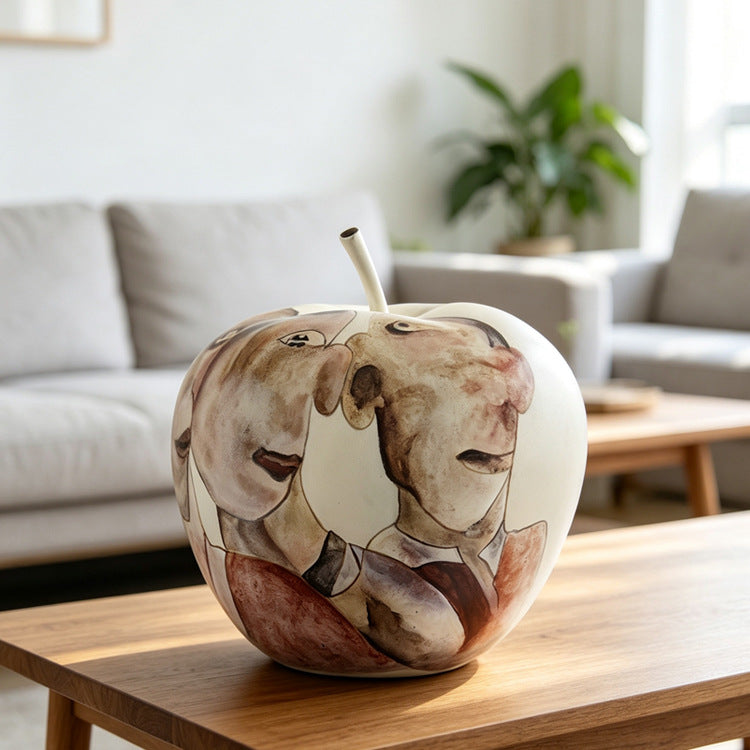 Artistic Decorative Apple Sculpture