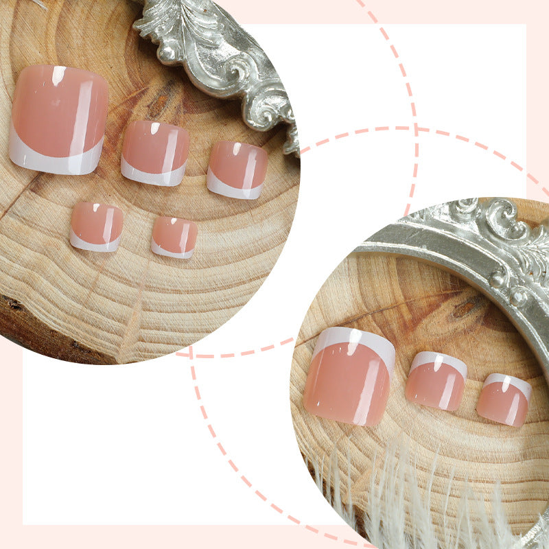 Premium Natural Finish Press-On Toenails Kalsten