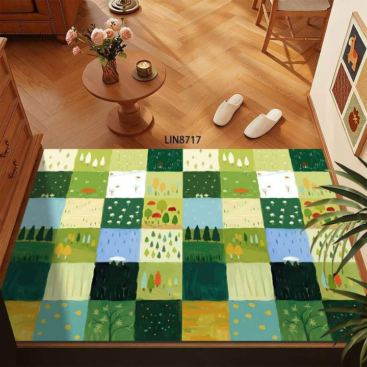 Floral Pattern Decorative Floor Mat Kalsten