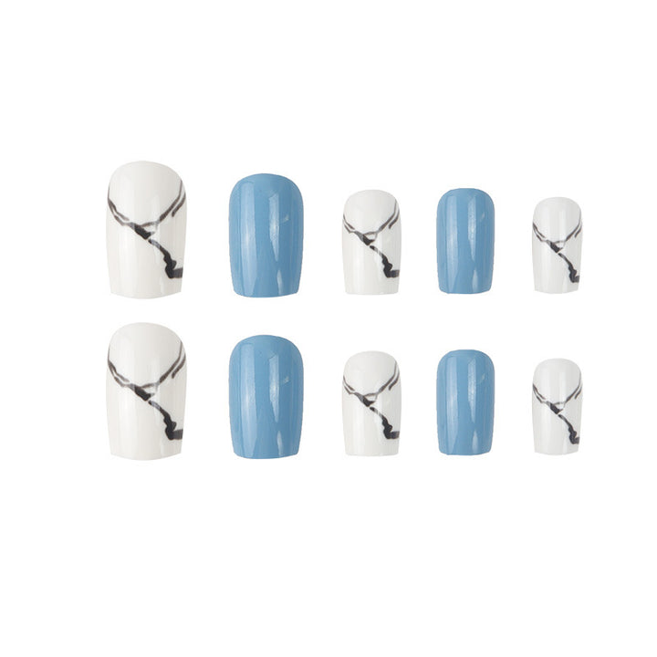 Marble-Inspired Press-On Nail Set Kalsten