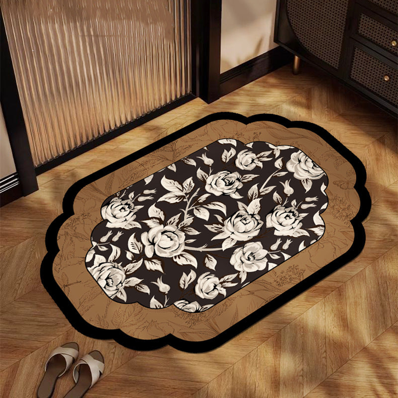 Floral Print Indoor Area Mat