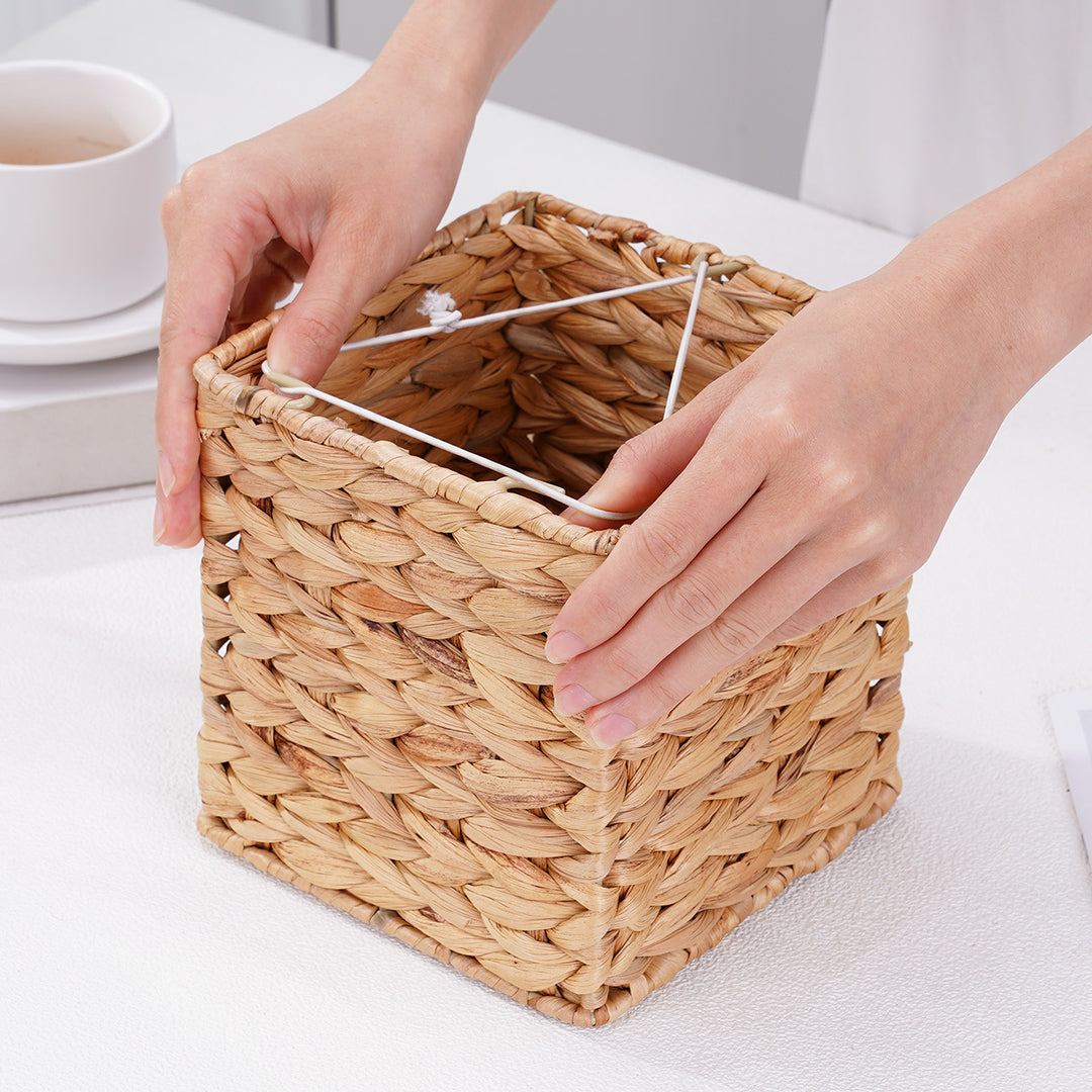 Natural Fiber Cube Storage Basket Kalsten