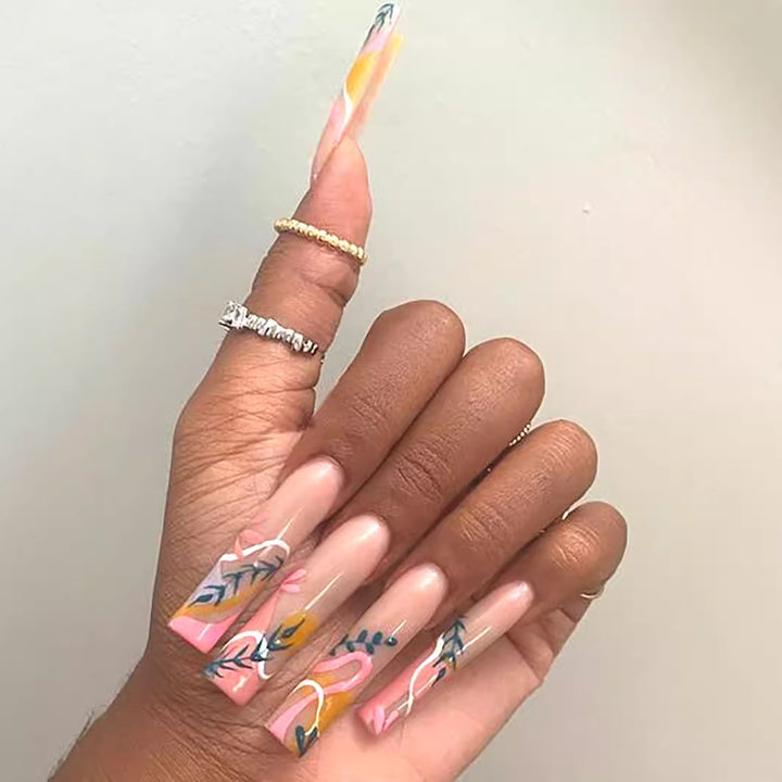 Floral Art Press-On Nails Kalsten
