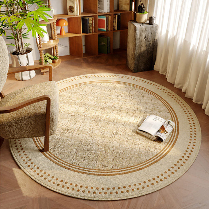 Artistic Abstract Round Area Rug for Home Decor