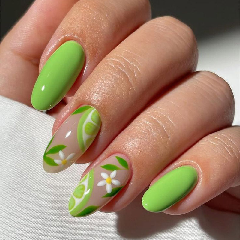 Tropical-Themed Nail Art