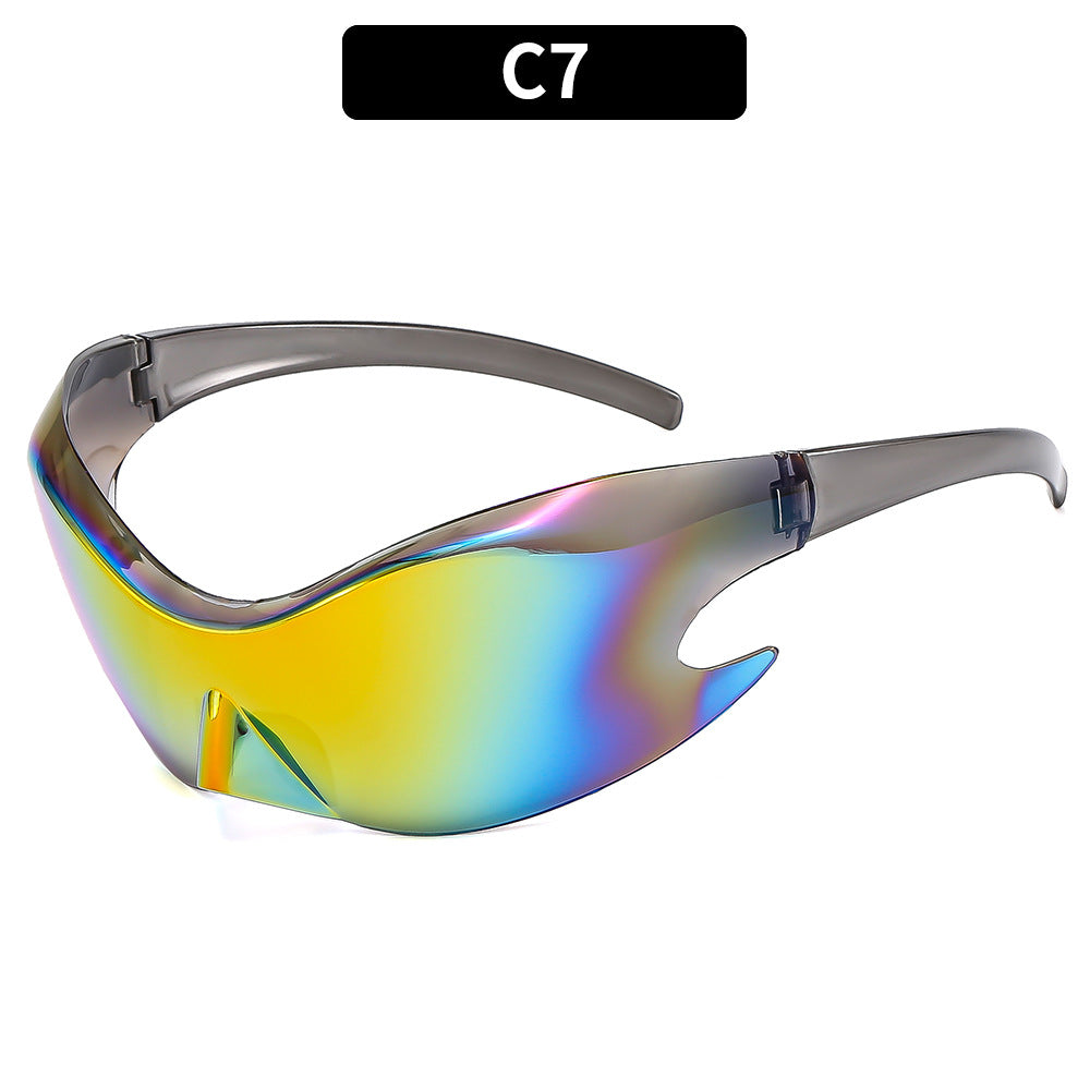 Futuristic High-Performance Wrap Sunglasses