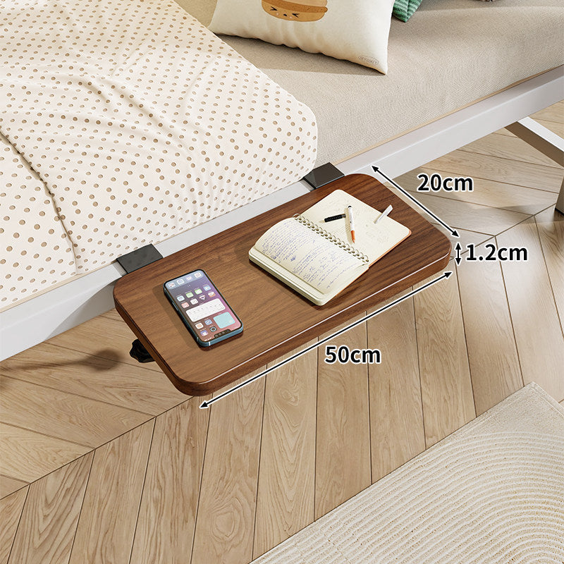 Clamp-On Floating Bedside Shelf with Bamboo Top and Slim Profile