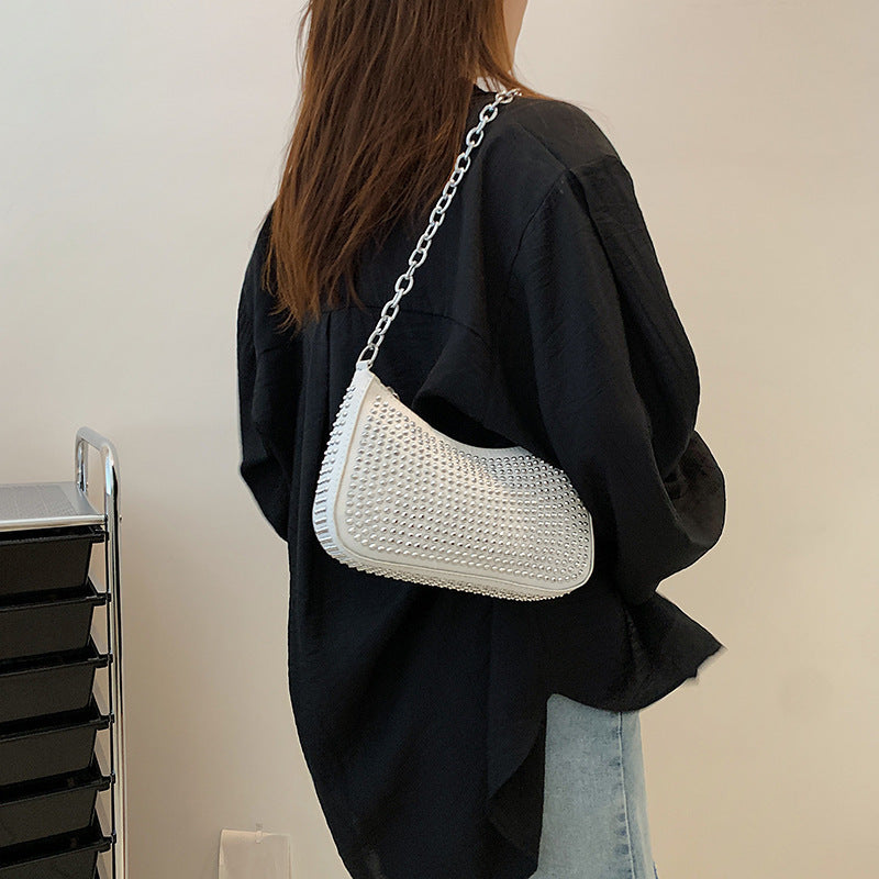 Glamorous Studded Evening Clutch