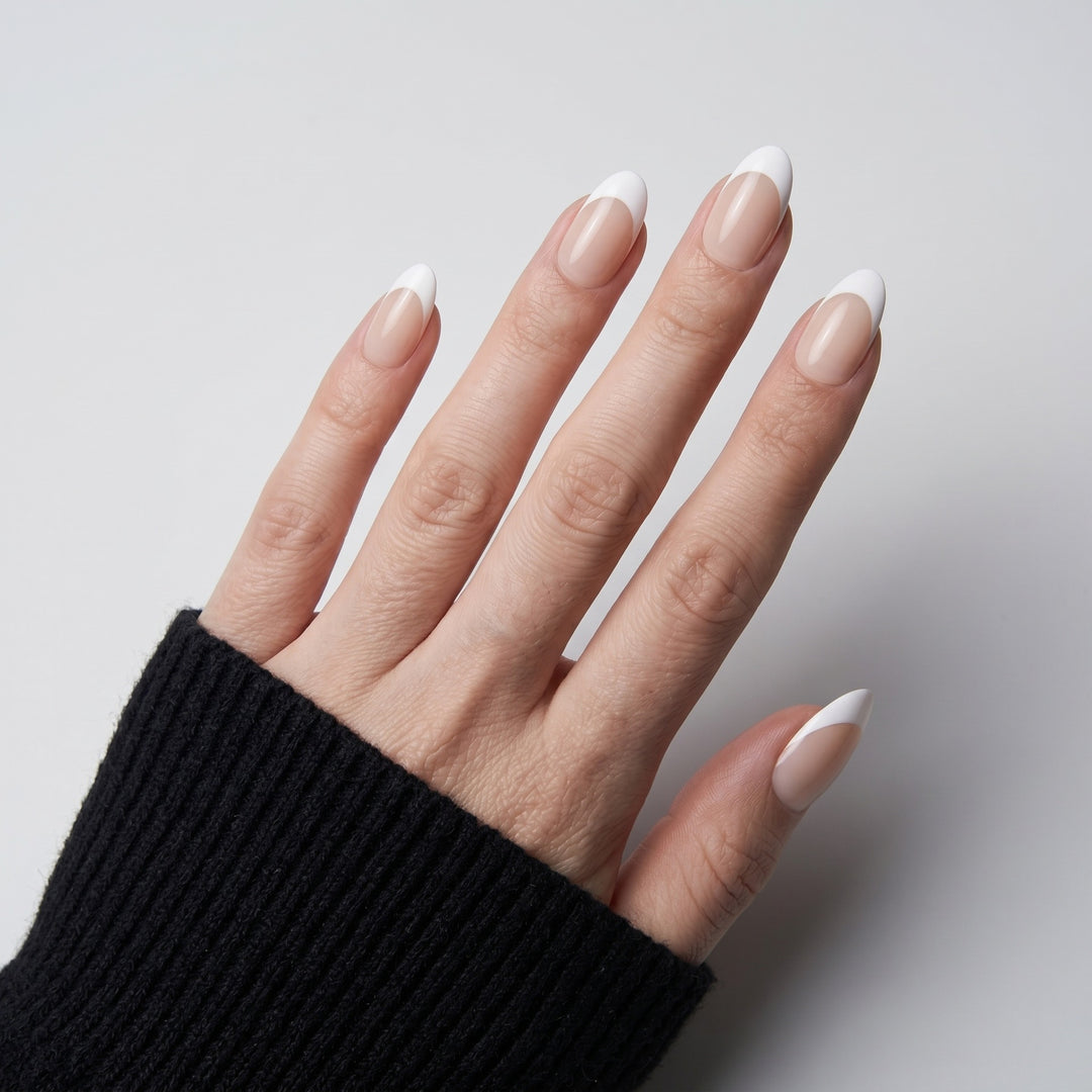 Elegant French Tip Press-On Nail Set Kalsten 1789388453
