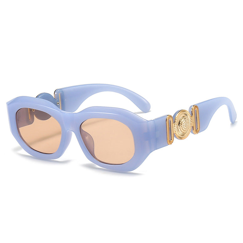 Elegant Hexagonal Frame Sunglasses