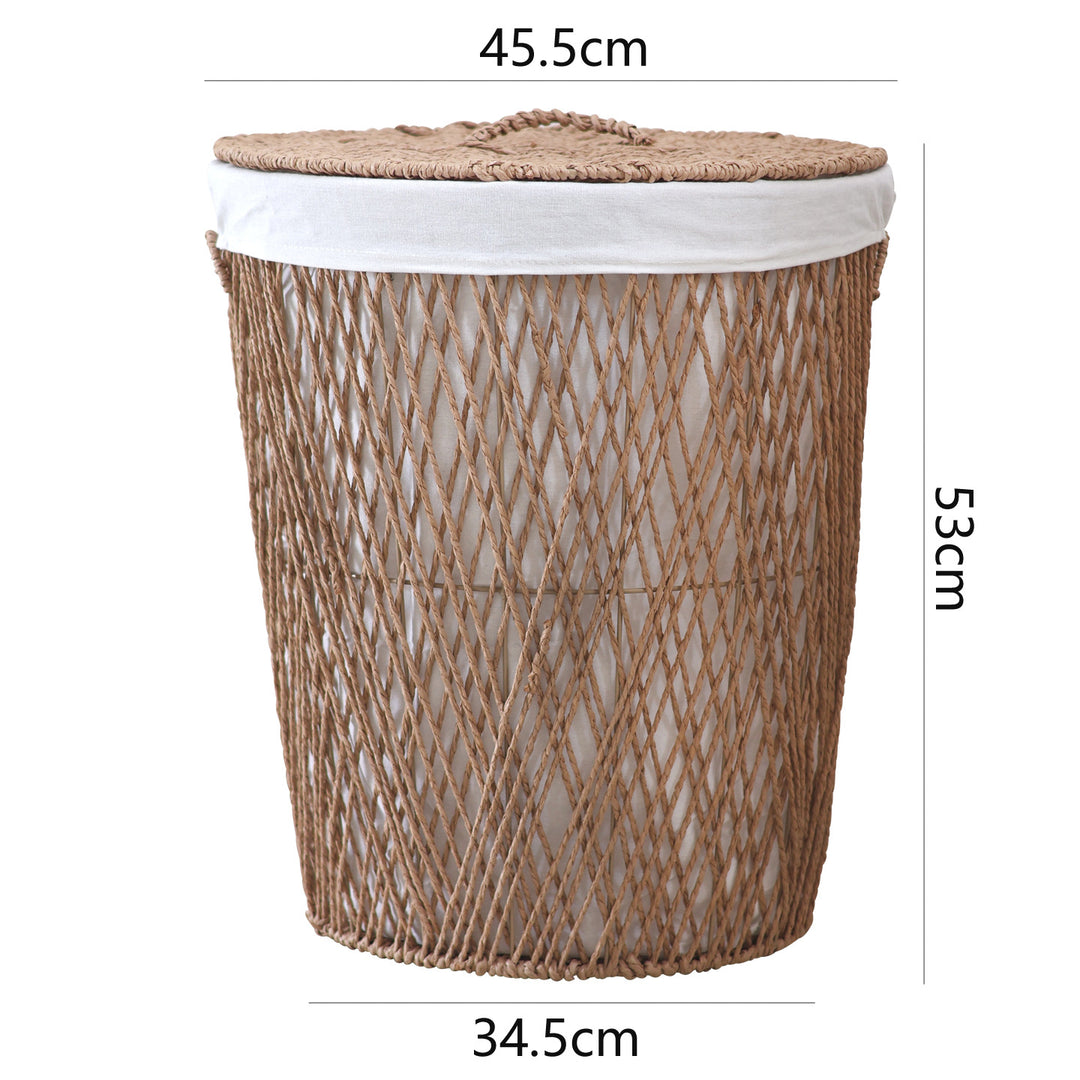 Decorative laundry basket with lid Kalsten