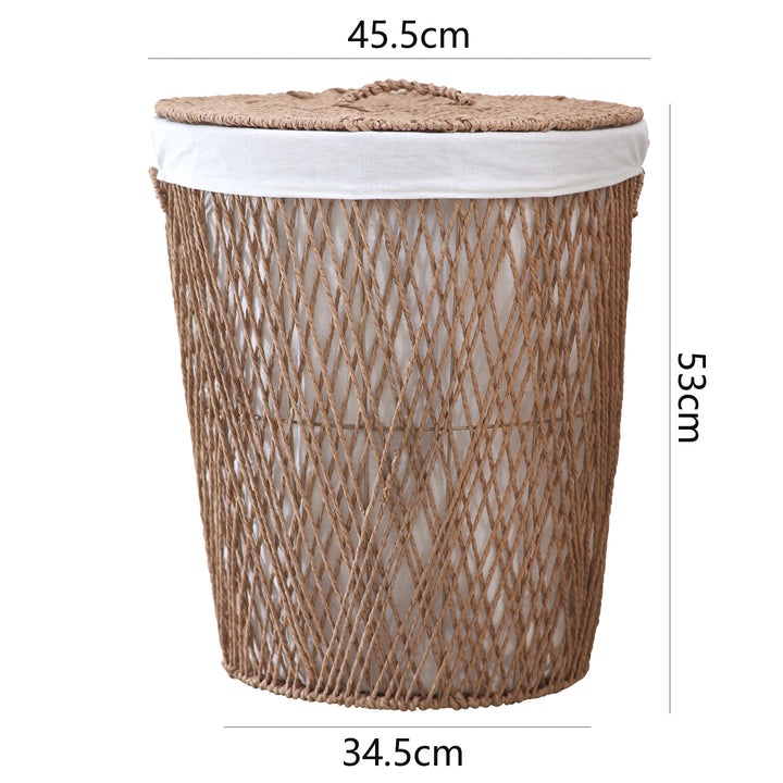 Decorative laundry basket with lid Kalsten