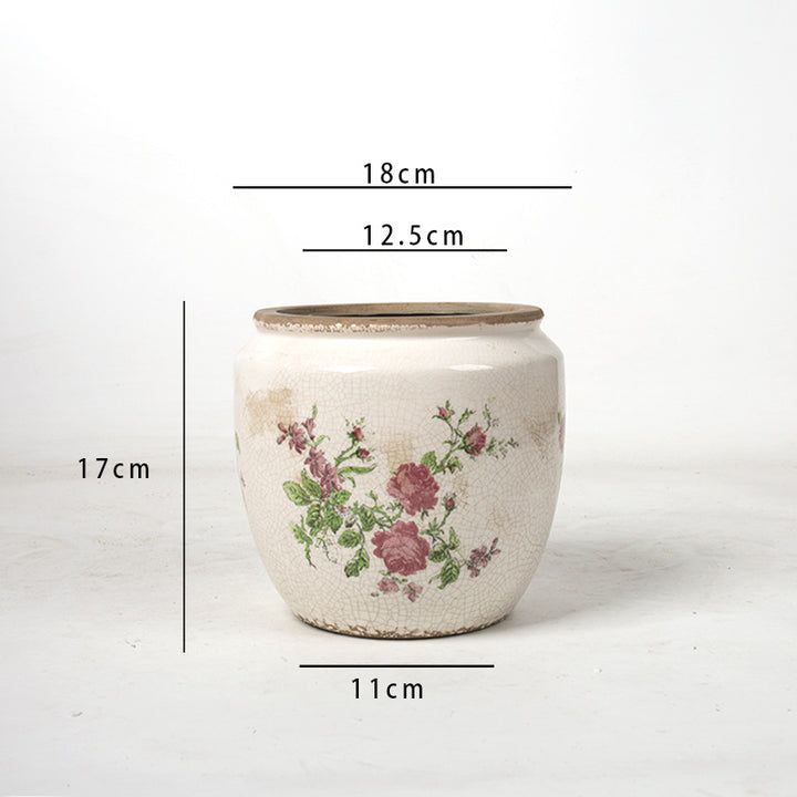 Floral Ceramic Plant Bowl Kalsten