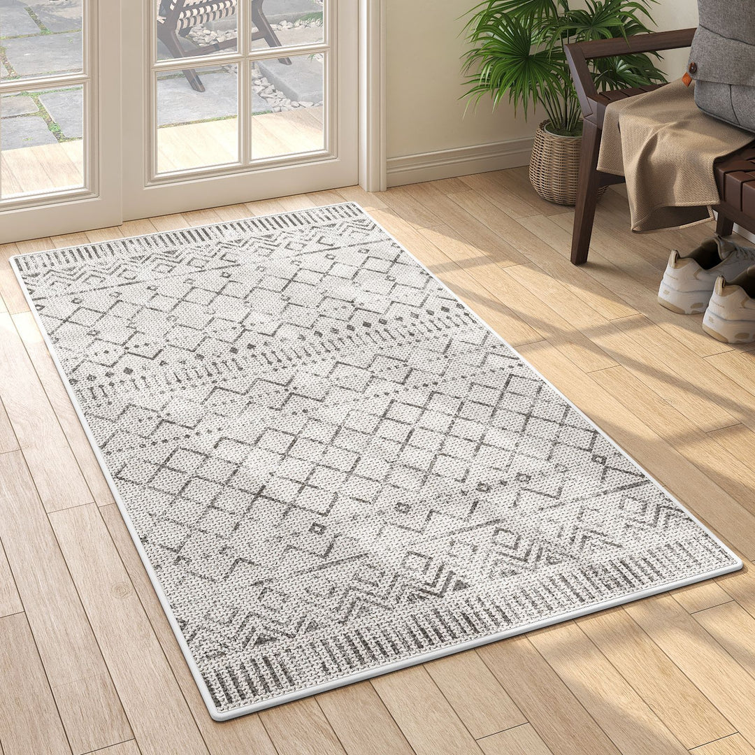 Geometric Pattern Indoor Outdoor Area Mat Kalsten