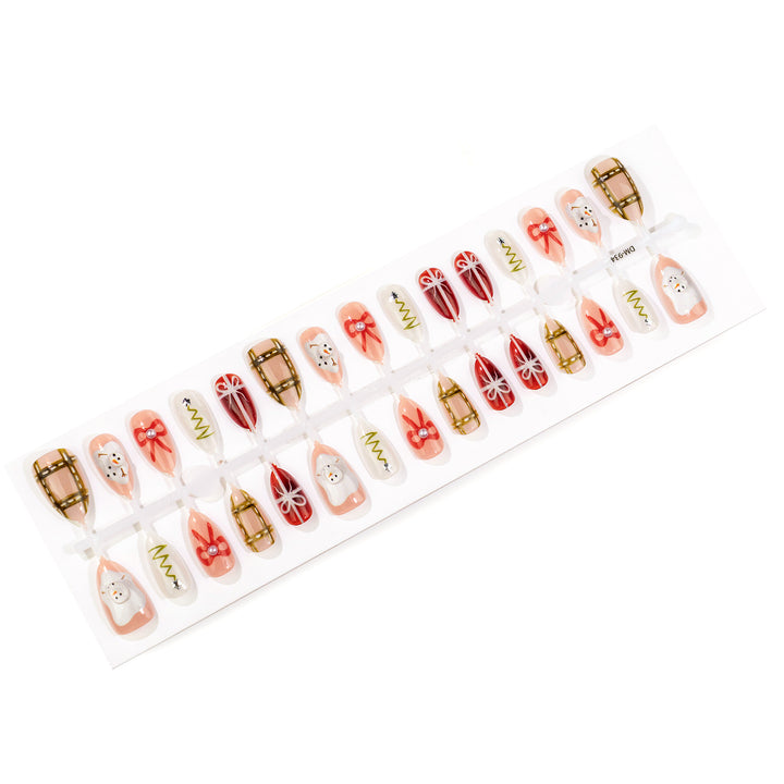 Holiday-Themed Artisanal Press-On Nails
