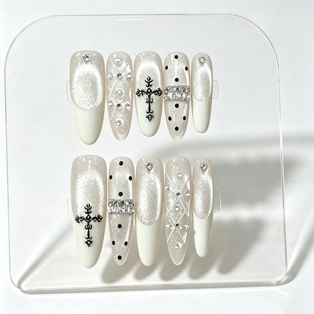 Decorative Nail Art Press-On Set Kalsten 1787314135
