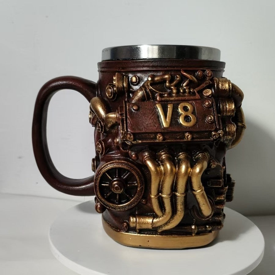 Coffee mug in V8 engine design Kalsten