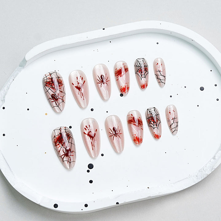 Halloween-Themed Press-On Nail Art Set Kalsten