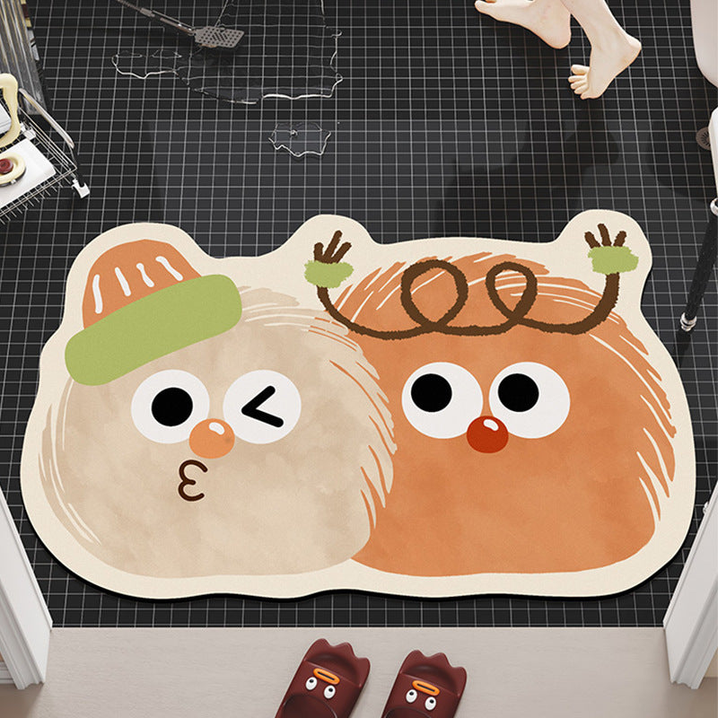 Cartoon-Themed Plush Bath Mat Kalsten